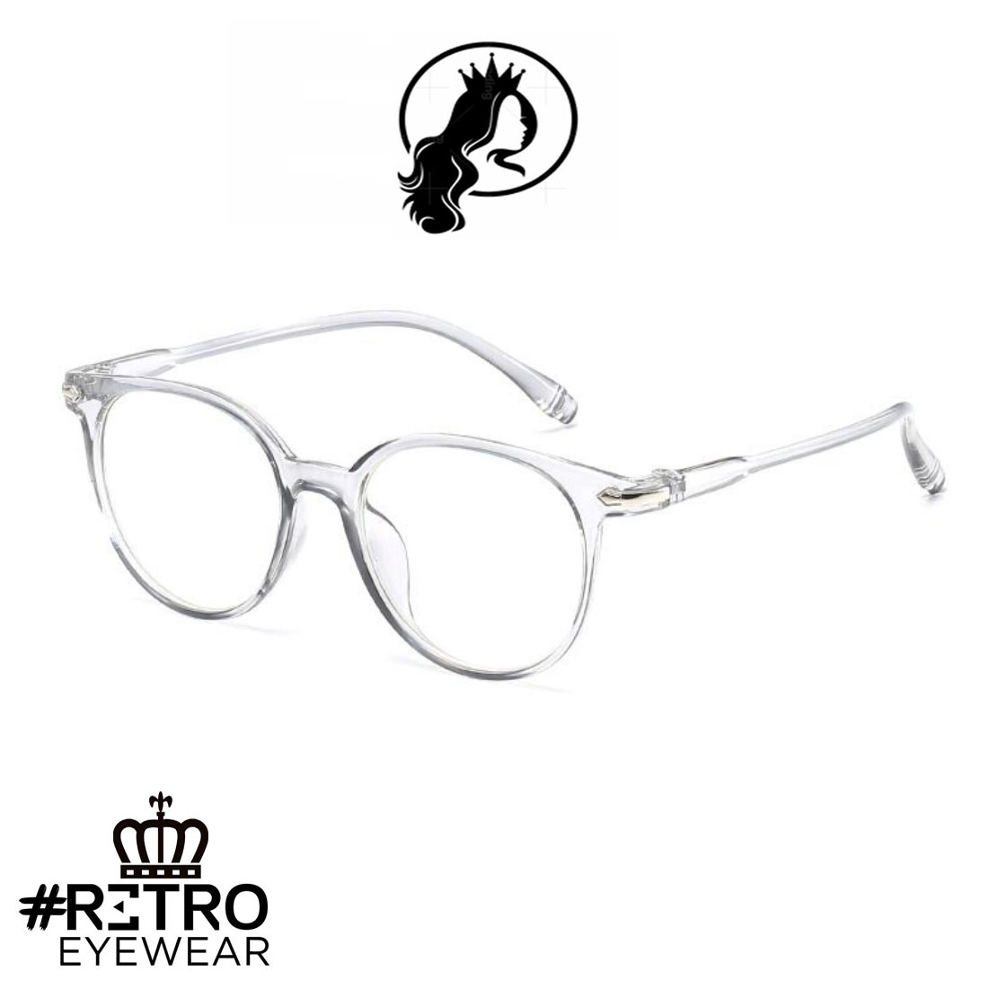 Original Óptica Gafas Descanso RETRO® ICE QUEEN Anti Blue Luz Azul Computador